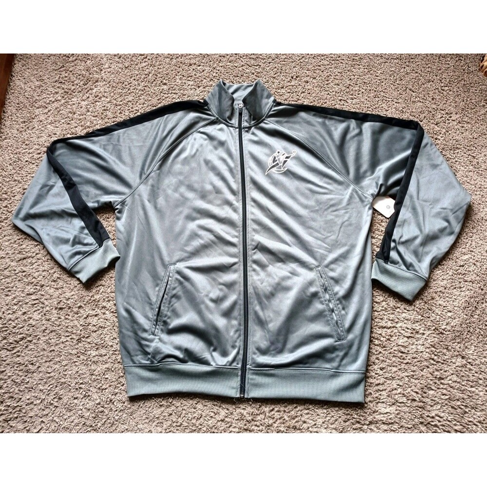 Washington Wizards Track Jacket Fleece Lined Full Zip Men's Size XXL